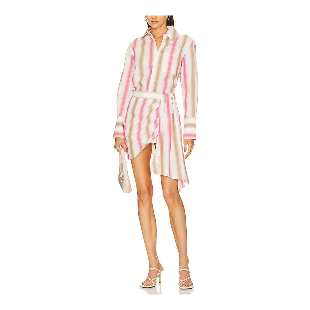 L'Academie Striped Multicolor Johsanna Mini Dress Size M